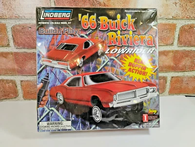 lindberg homie hoppers 66 buick riviera lowrider 1/25 model kit  -NEW OPEN BOX - Image 1 of 4