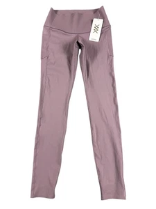 Rhone Leggings Womens Small Dark Plum Defy 7/8 Pocket High Rise Compression Gym - Picture 1 of 10
