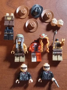 Lego Lord of The Rings minifigure Indiana Jones Lone Ranger Cowboy Parts lot - Picture 1 of 6