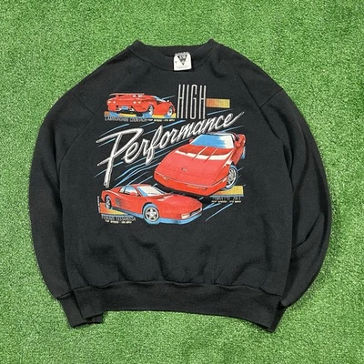 Sudadera De Colección Lamborghini Countach Porsche Corvette Gráfica Años 90 Para Hombre M Foto 1 de 4