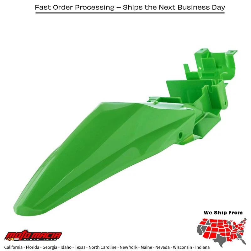 REAR FENDER GREEN Kawasaki KLX110 2010-2020 Kawasaki KLX110L 2010-2020 Kawasaki - Image 1 of 1