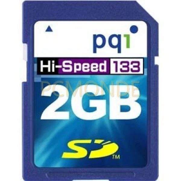 PQI 2 GB 133x Hi-Speed Secure Digital SD Memory Card (PQISD2GB-133X) - Image 1 of 1