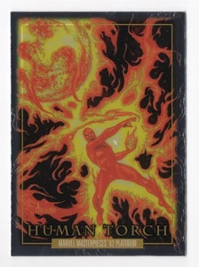 Human Torch 2024 SkyBox Marvel Masterpieces ’92 Platinum #31 - Picture 1 of 2
