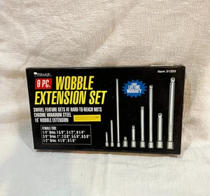 Wobble Extension set 1/4" 3/8" 1/2" Socket Ratchet Drive 9 pc. Pittsburgh - Picture 1 of 6