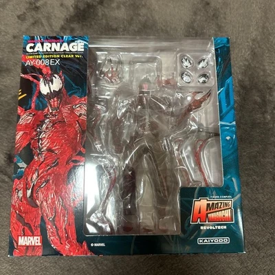 Increíble juguete de colección Revoltech Yamaguchi Marvel Comics Carnage Kaiyodo #555 Foto 1 de 2
