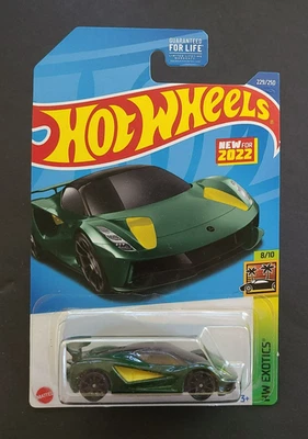2022 风火轮 HW Exotics Lotus Evija 绿色收藏编号 229 — 第 1/4 张图片