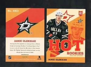 JAMIE OLEKSIAK #HK3 Dallas Stars RC Hot Rookies 2013/14 Panini toronto Expo - Picture 1 of 1