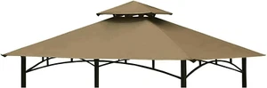 5FT x 8FT Grill Gazebo Shelter Replacement Canopy Cover Double Tiered BBQ Roo... - Picture 1 of 5