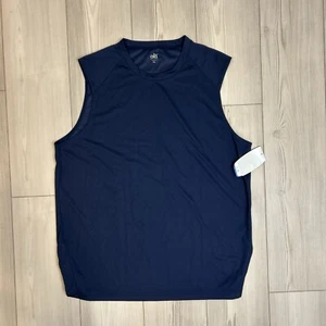 NWT Men’s Alo XXL Cool Fit Navy Blue Muscle Tank Performance Athletic  - Picture 1 of 10