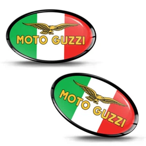 Sticker Guzzi Motorcycle Logo Flag - Italy Case Scooter Helmet 3D Emblem - Bild 1 von 2