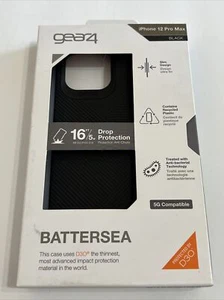 Funda Gear4 Battersea Series para Apple iPhone 12 Pro Max - Negra - Imagen 1 de 4