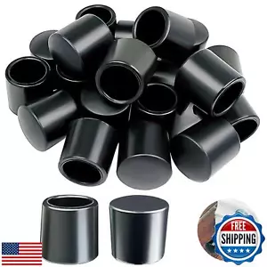 20 PCS Black Door Stop Caps, 0.39 Inch Rubber Tips, Door Stopper Protection - Picture 1 of 5