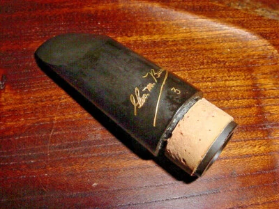  E FLAT GEORGE M BUNDY  CLARINET MOUTHPIECE  #3 NEW OLD STOCK HARD RUBBER - Image 1 of 3