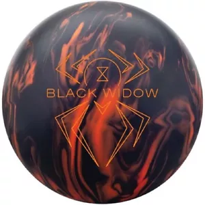 14, 15lb, 16lb Hammer BLACK WIDOW 3.0 SOLID Reactive Bowling Ball BLACK/ORANGE - Picture 1 of 1