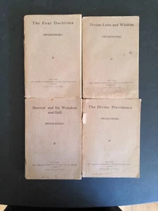 Emanuel Swedenborg 1923 4 volumes a Rare Set Swedenborg Printing and Puiblishin - Picture 1 of 14