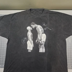 Muhammad Ali Floyd Mayweather Signed T-Shirt 100% Cotton Unisex 8D294 - Picture 1 of 3