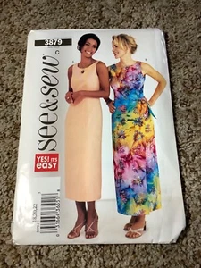 Butterick SEWING PATTERN 3879 Misses MAXI DRESS Sizes 18-22 UNCUT See & Sew Easy - Picture 1 of 3