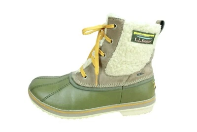 Botas de mujer LL Bean Rangeley de cuero multicolor aisladas al tobillo talla 11 M Foto 1 de 4