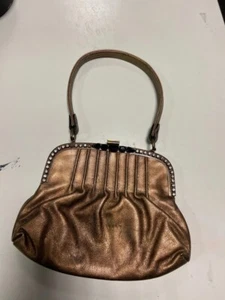 Borsetta piccola Coccinelle bronzo strass a mano-MINI BAG - Foto 1 di 7