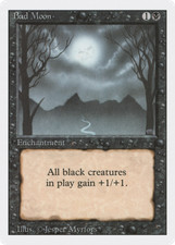 Bad Moon X (1) MTG Revised VG/EX  - 4RCards