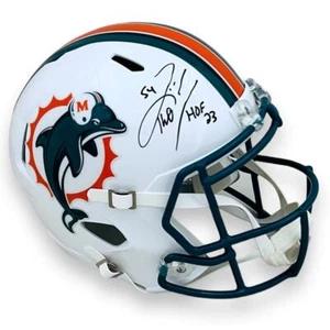 Zach Thomas Dolphins Autographed Speed Rep Helmet - Beckett - Picture 1 of 1