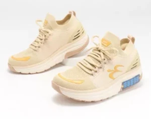 GDEFY Herren VersoShock Orthesen Strick Aktiv Turnschuhe MATeeM Beige/Gold Gr. 11 - Bild 1 von 5