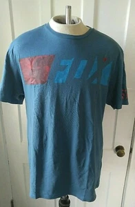 Camiseta Fox Racing Manga Corta Para Hombre XL Azul Multicolor Gráficos 100% Algodón - Imagen 1 de 6