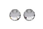 Crystal Faceted Mini Round Taper Candlestick Holders Candle Holder - Pair 1"