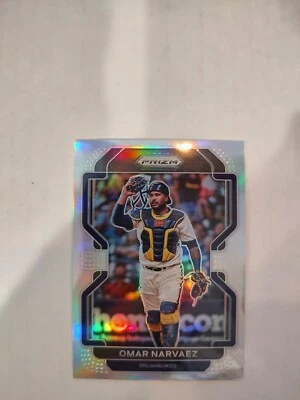 2022 Panini Prizm - Tier II Silver Prizm #217 Omar Narvaez (JGA) - Image 1 of 2