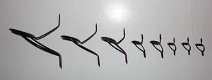 New Set 8 Fuji BKWAG K-Series Alconite Concept Fishing Rod Spinning Guides 40-10 - Picture 1 of 5