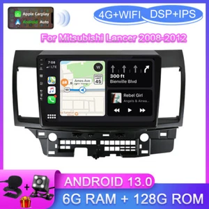 Car Stereo Radio GPS For Mitsubishi Lancer 2008-2012 10.1" Android 14.0 Carplay - Picture 1 of 20
