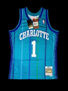 Charlotte Hornets Baron Davis Mitchell & Ness 1999/00 NBA Swingman Jersey Medium - Picture 1 of 4