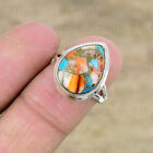 Oyster Turquoise 925 Starling Silver Christmas  Ring Jewelry All Size Sm-44