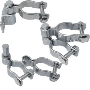 SO-TOOLS Rohrrahmen Torscharnier 2-teilig mit Rohrrahmenklemmen für Rundpfosten - Bild 1 von 10
