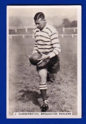 J CUMBERBATCH 1935 J A PATTREIOUX Sporting Events & Stars #74 RUGBY VGEX - Image 1 of 2
