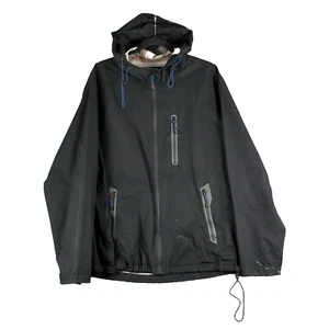 Hawk Co Sport Performance Jacket Men L Hood Full Zip Pocket Rain Skate Outdoor - Picture 1 of 14