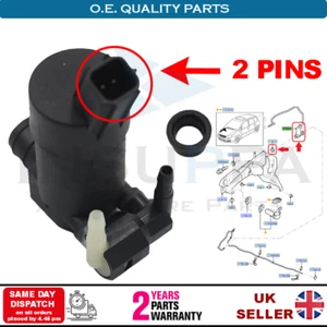 Scheibenwaschpumpe vorne/hinten für Ford C-Max Focus Mondeo Galaxy Kuga S-Max - Bild 1 von 12