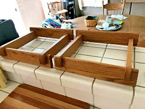 Custom Made Oiled Oak Speaker Stands for Klipsch Quartet Speakers Free Shipping! - Picture 1 of 11