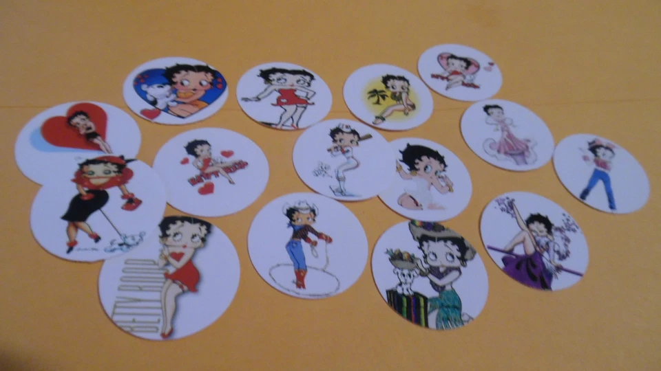 Imágenes de tapa de botella de una pulgada precortadas BETTY BOOP envío gratuito Foto 1 de 1