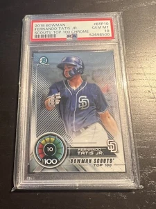 2018 Bowman Cromato Fernando Tatis Jr. RC Scouts Top 100 #BTP10 PSA 10 Gemme Nuovo di zecca - Foto 1 di 2
