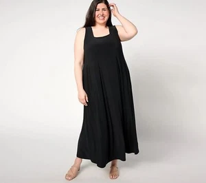 Attitudes by Renee Sz XS Petite Como Jersey Pleatastic Waist Dress A648373 BLACK - Picture 1 of 1