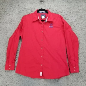 Wrangler Shirt Boys Large National Patriot Red Cotton Long Sleeve Snap Western - Picture 1 of 12