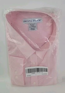 Irvine Park Long Sleeve Dress Shirt Mens Pink  Size 20 LG. - Picture 1 of 16