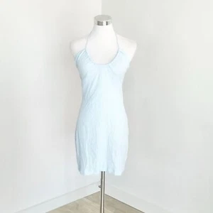 Maurie And Eve Northern Sky Mini Dress Scoop Halter Backless Sky Blue Size 6 New - Picture 1 of 12