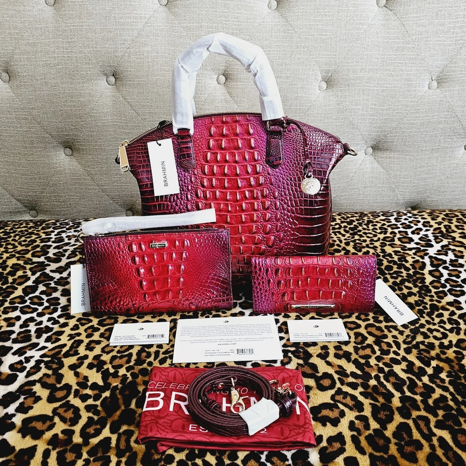 BRAHMIN ELAINE ULTRAVIOLET OMBRÉ MELBOURNE SATCHEL- VICTORIA'S SECRET