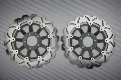 Paire Disques de Frein Avant Wave Flottant 300mm KAWASAKI ZX9R ZX-9R 1998-1999 - Imagen 1 de 2