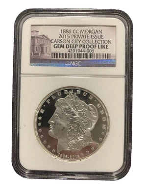 1886-CC MORGAN 2015 PRIVATE ISSUE CARSON CITY COLLECTION GEM DEEP PROOF LIKE NGC - Image 1 of 4