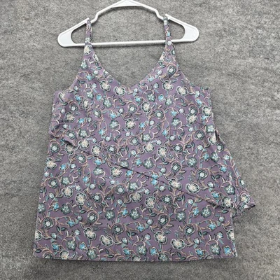 Camiseta sin mangas Cabi para mujer pequeña con estampado floral 3453 correas ajustables ligera suma Foto 1 de 4