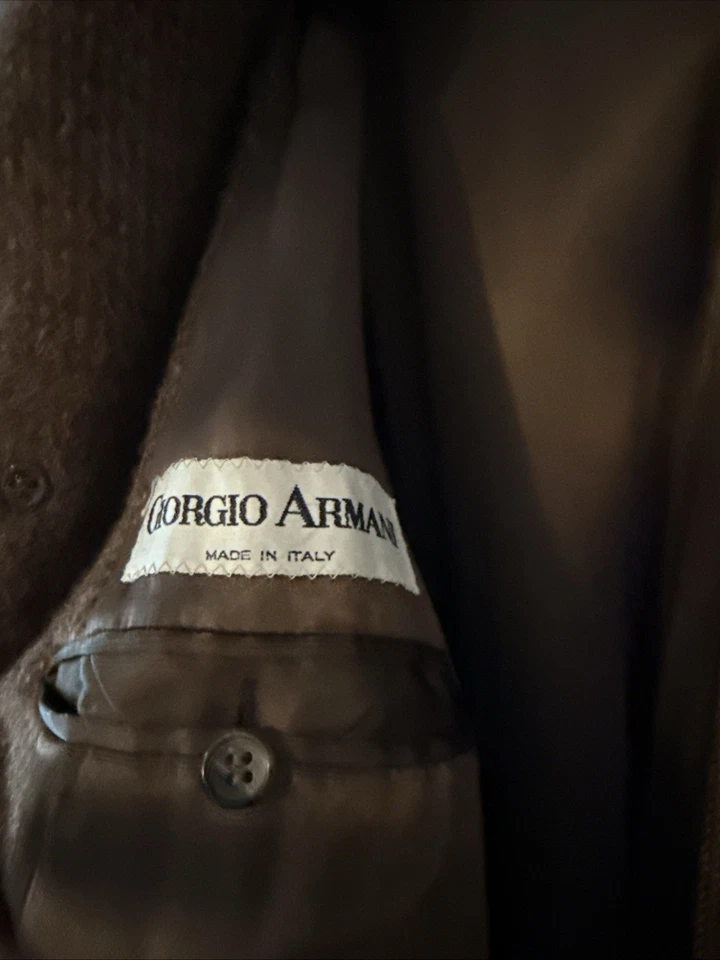 Giorgio Armani Brown Men’s Coat Great Condition Very Stylish 100%wool L Or XL - Image 1 of 4