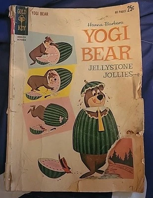 Yogi Bear 10, 1962 Gold Key book October 30005-210 Hanna Barbera Jellystone Joll - Image 1 of 4